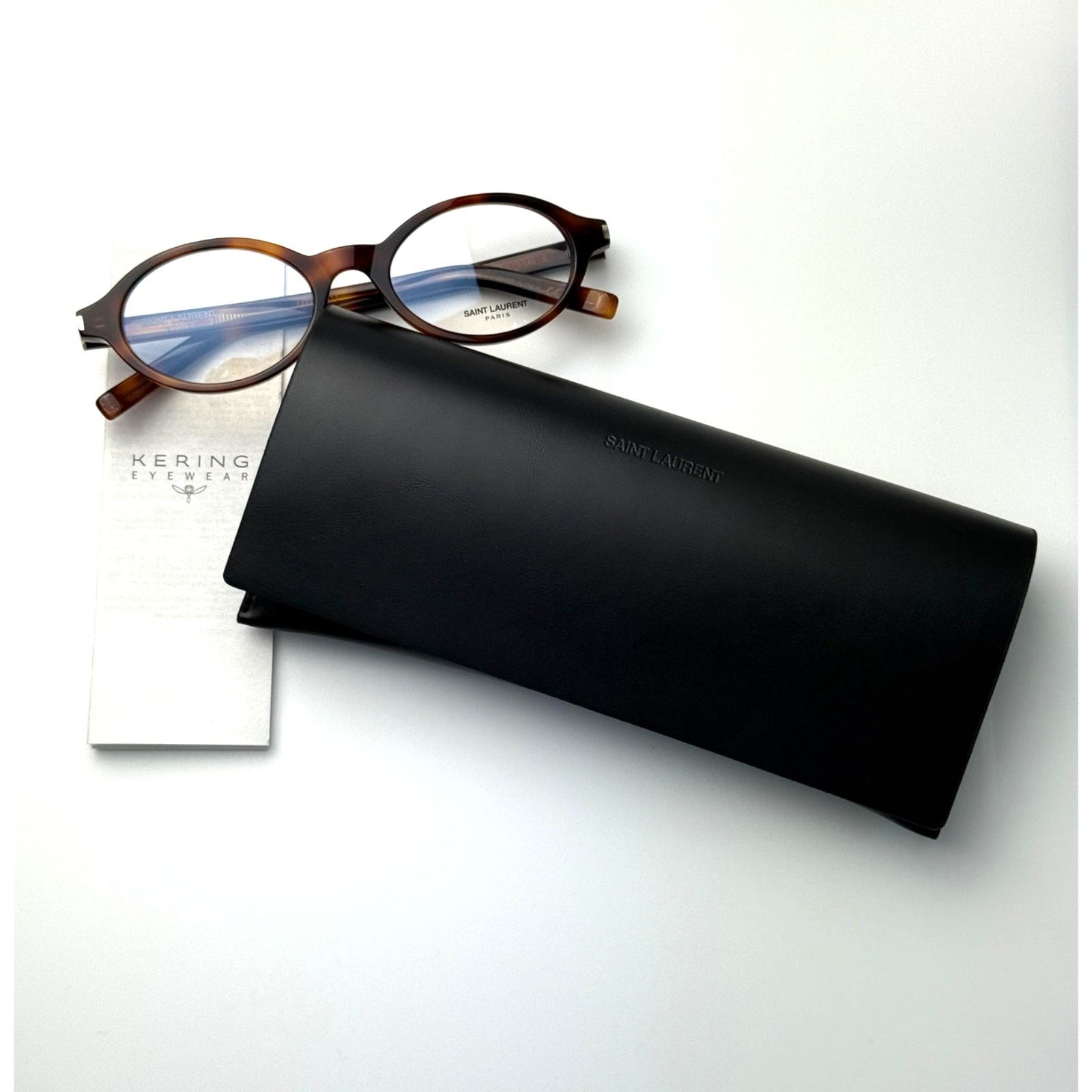 Saint Laurent Paris NEW Saint Laurent SL751 OPT 003 Shiny Havana/Blue LightBlock Size ONE SIZE - 12 Thumbnail