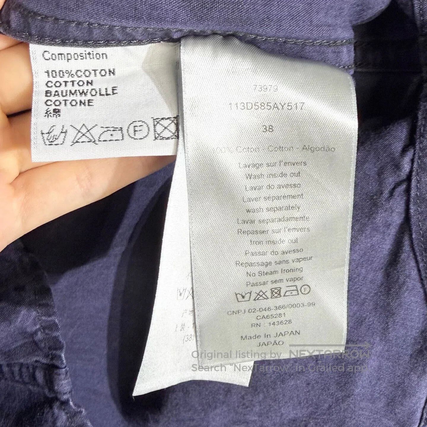 Dior DIOR Oblique Denim Shirt Jacket Navy. Size S / US 4 / IT 40 - 4 Thumbnail