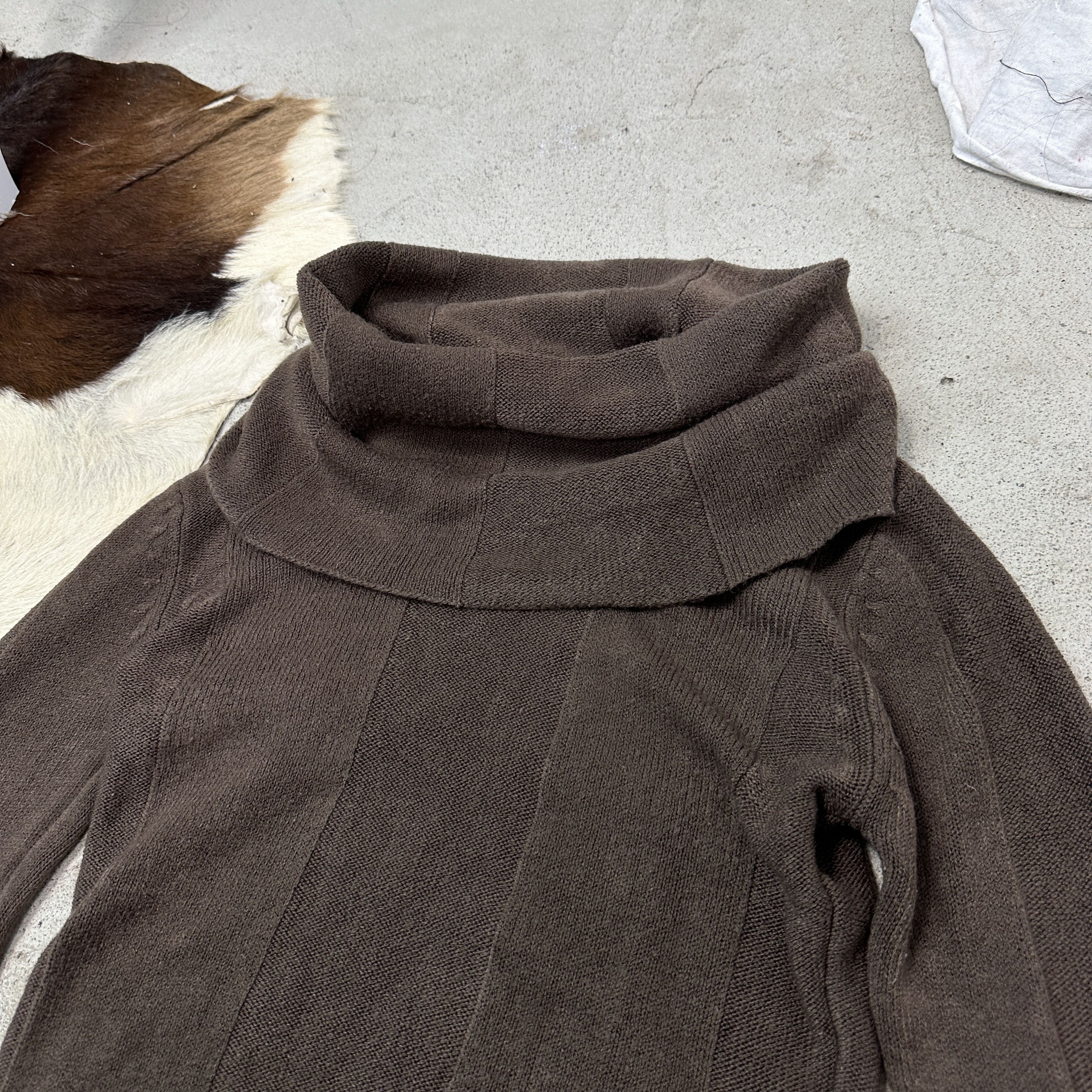 Vintage Vintage Avant Garde Bare Shoulders Big Collar Sweater Y2K Size S / US 4 / IT 40 - 6 Thumbnail