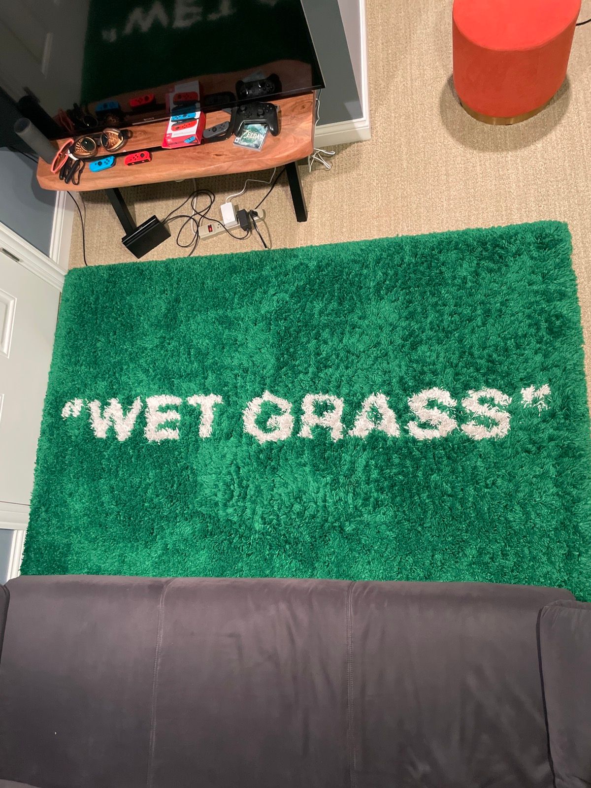 Ikea OFF WHITE x Ikea “WET GRASS” rug | Grailed