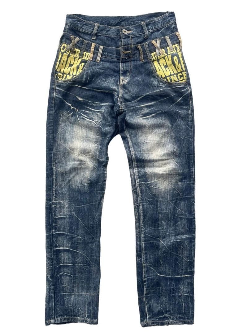 Japanese Brand Japanese Brand Double Waist Jeans Size US 32 / EU 48 - 2 Thumbnail
