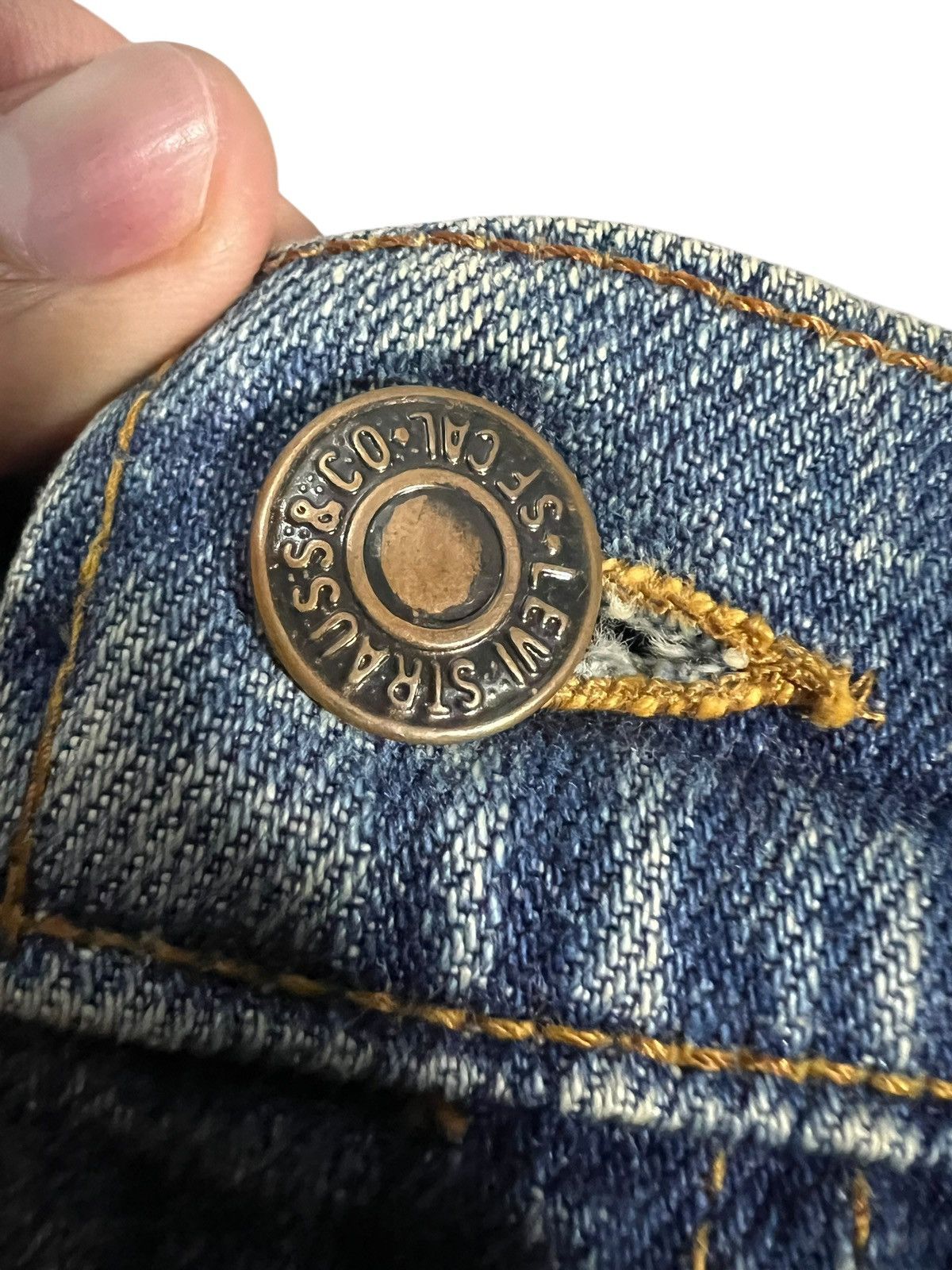 Levi's 90’s Levi’s 503-0217 Rusty Distress Mud Wash Jean Size US 30 / EU 46 - 9 Thumbnail