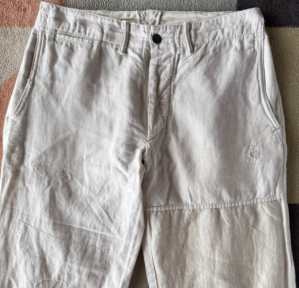 RRL Ralph Lauren RRL Ralph Lauren Double RL Cotton Linen Patch Pants K22 Size US 28 / EU 44 - 3 Thumbnail