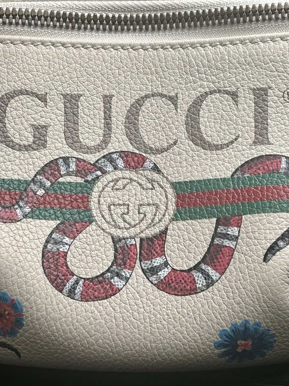 Gucci Super Rare Gucci snake logo flora belt bag Size ONE SIZE - 5 Thumbnail