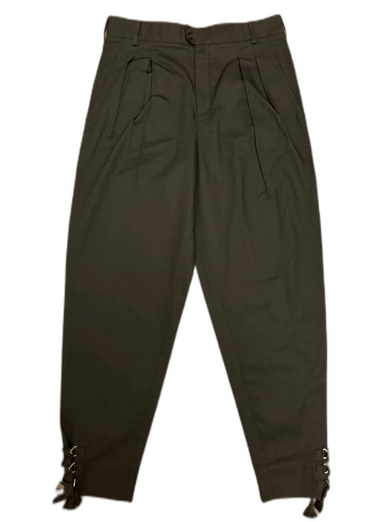 Saint Laurent Paris saint laurent 22ss black tassel pants Size US 44 / EU 60 - 1 Thumbnail