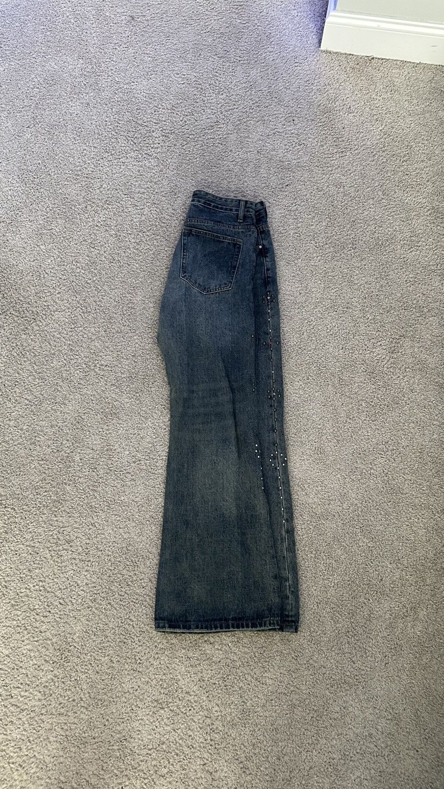 Other Vintage Jeans With Pearls Size US 34 / EU 50 - 1 Thumbnail
