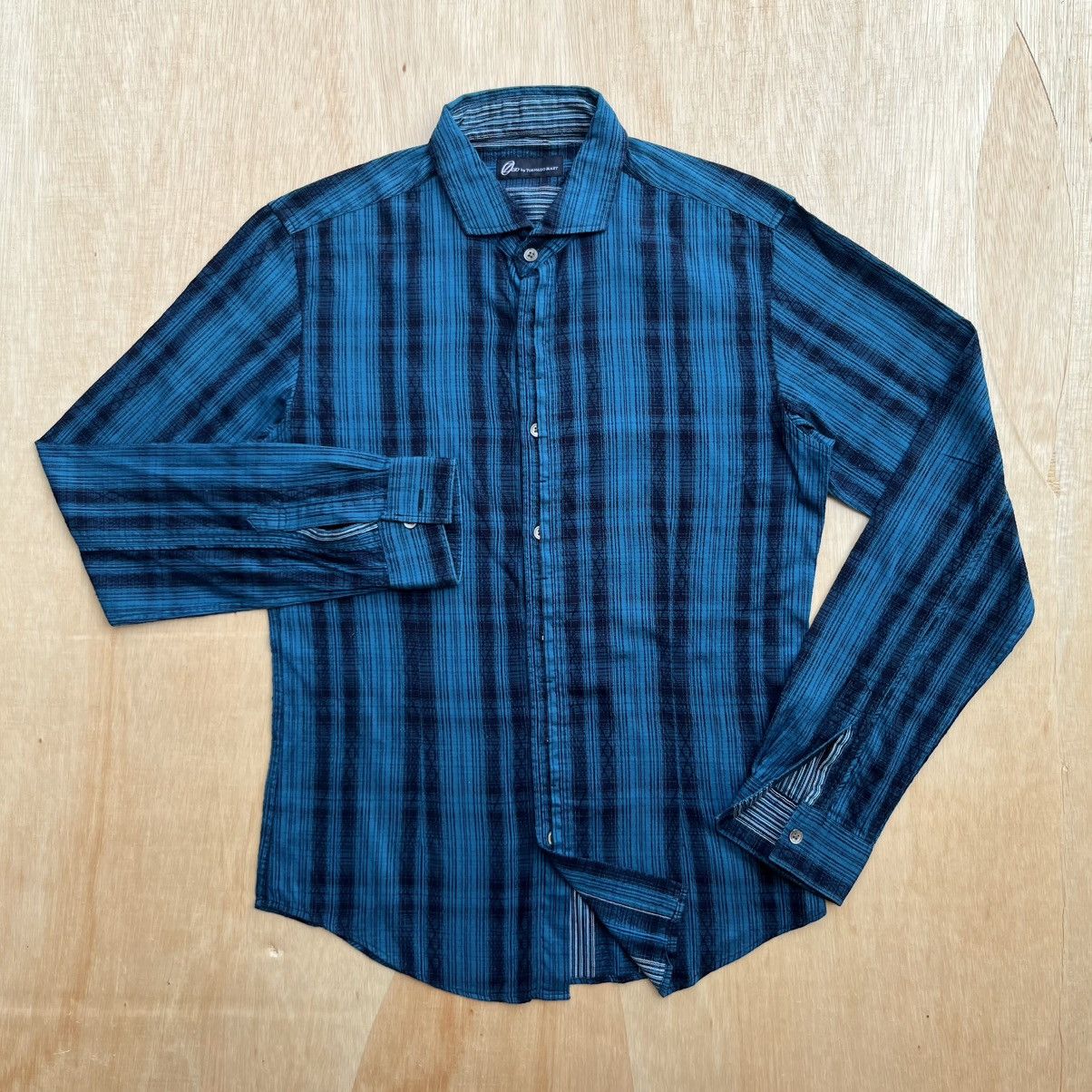 Tornado Mart ZERO by TORNADO MART STRIPES LONG SLEEVE ARCHIVAL CLOTHING Size L / US 10 / IT 46 - 1 Thumbnail