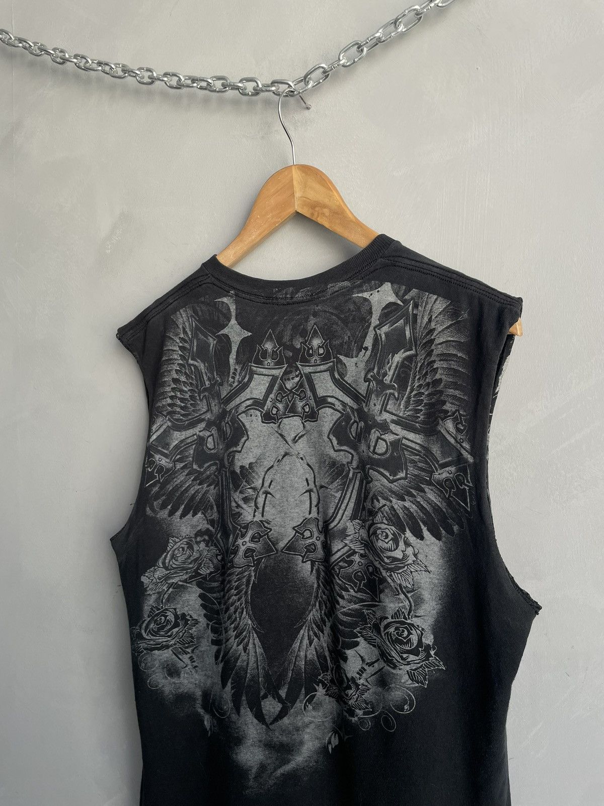 Affliction Faded tank top skull opium affliction style t shirt Size US M / EU 48-50 / 2 - 10 Thumbnail