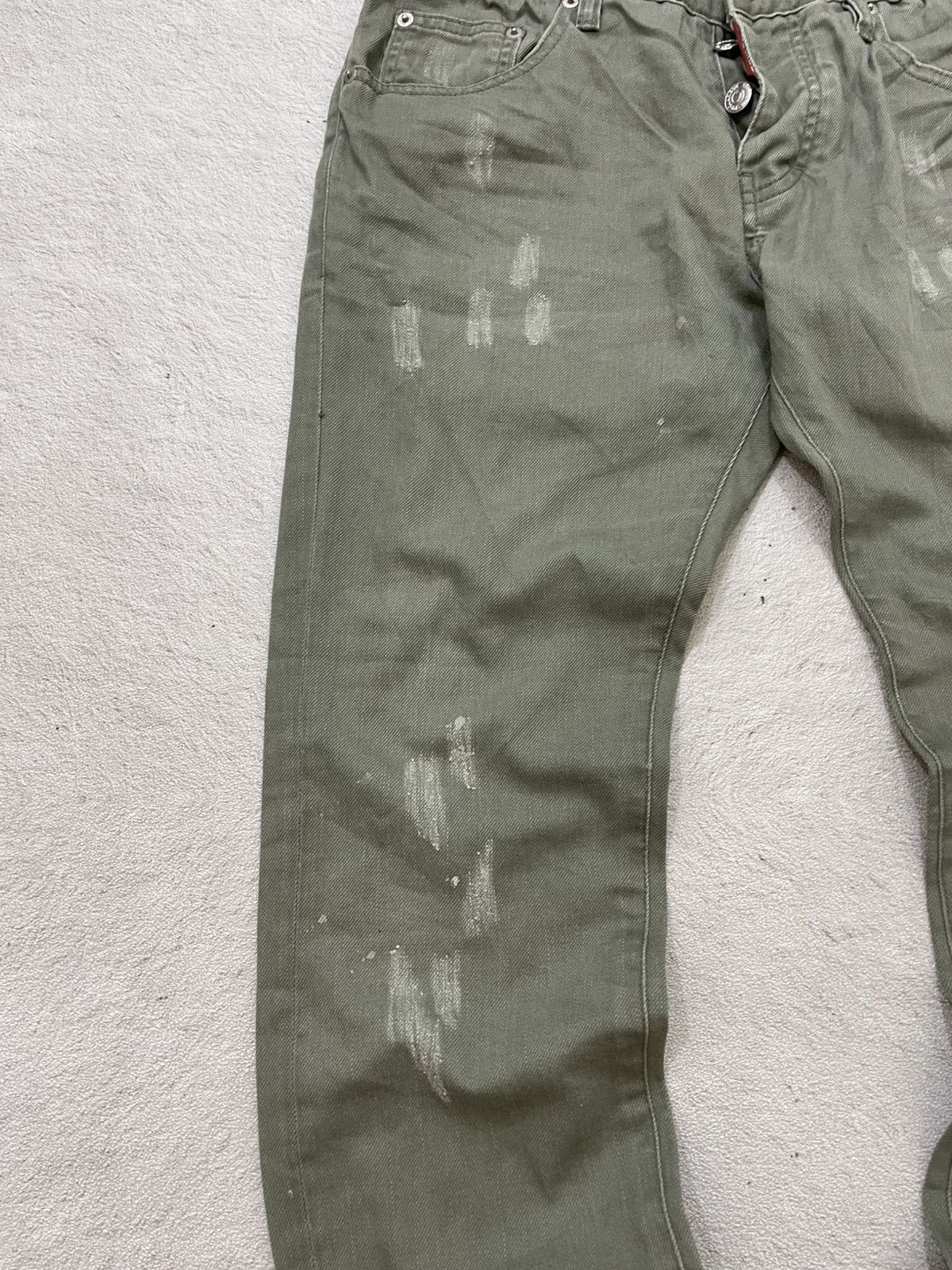 Japanese Brand 2000s Dsquared Paint splash Pants Streetwear Y2K Size US 30 / EU 46 - 4 Thumbnail