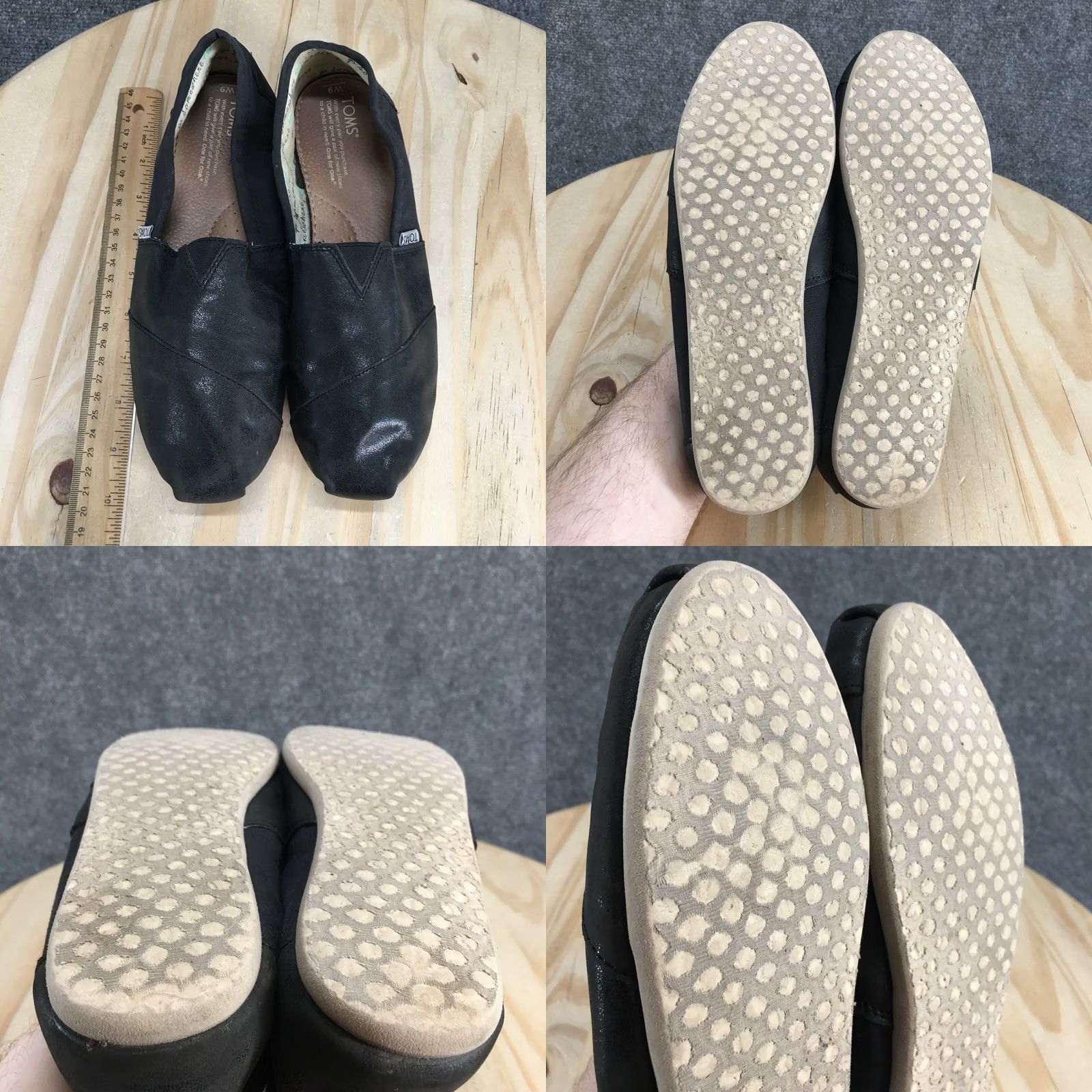 Toms TOMS Alpargata Slip On Women’s 9 Black Casual Low Top Round Toe Shoes Size M / US 6-8 / IT 42-44 - 9 Thumbnail