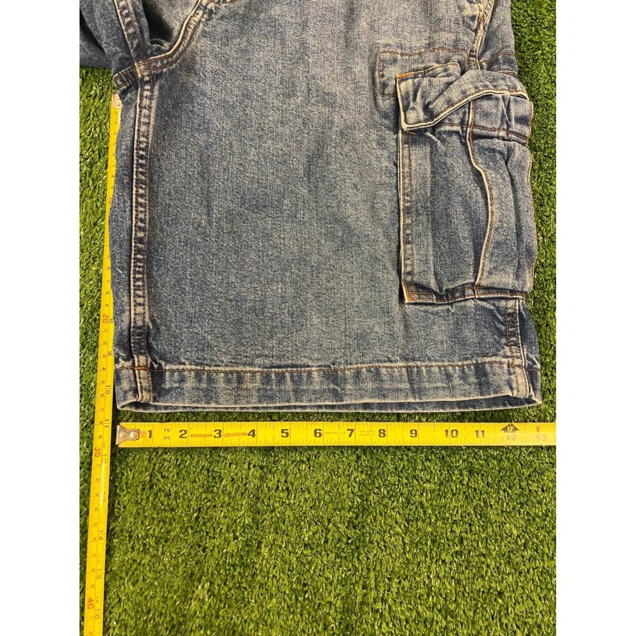Chaps Chaps Mens Denim Cargo Shorts Size 36 Blue Baggy Y2K Size US 35 - 2 Thumbnail