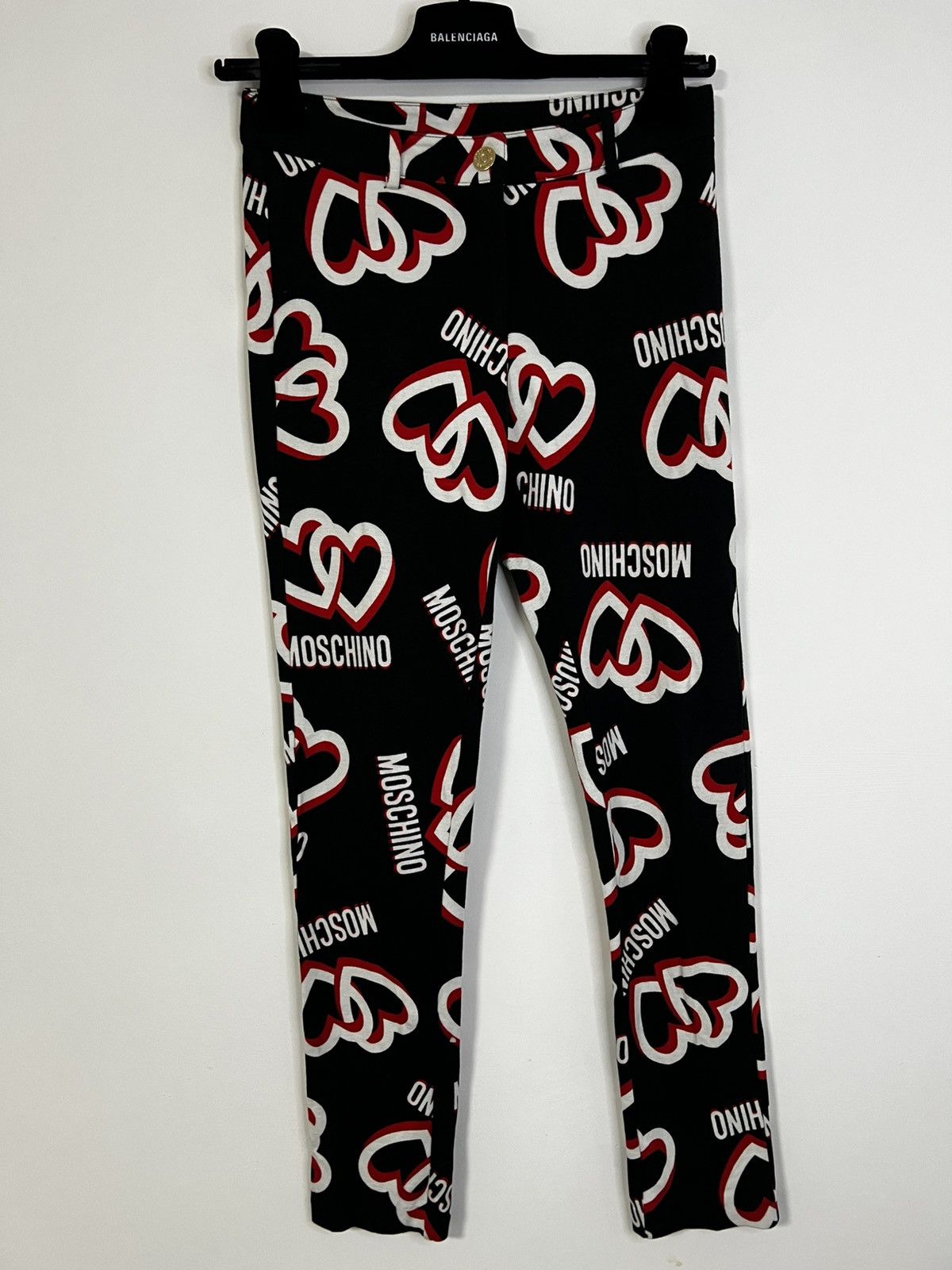 Moschino Moschino leggins XS monogram heart Size 27" / US 4 / IT 40 - 1 Thumbnail