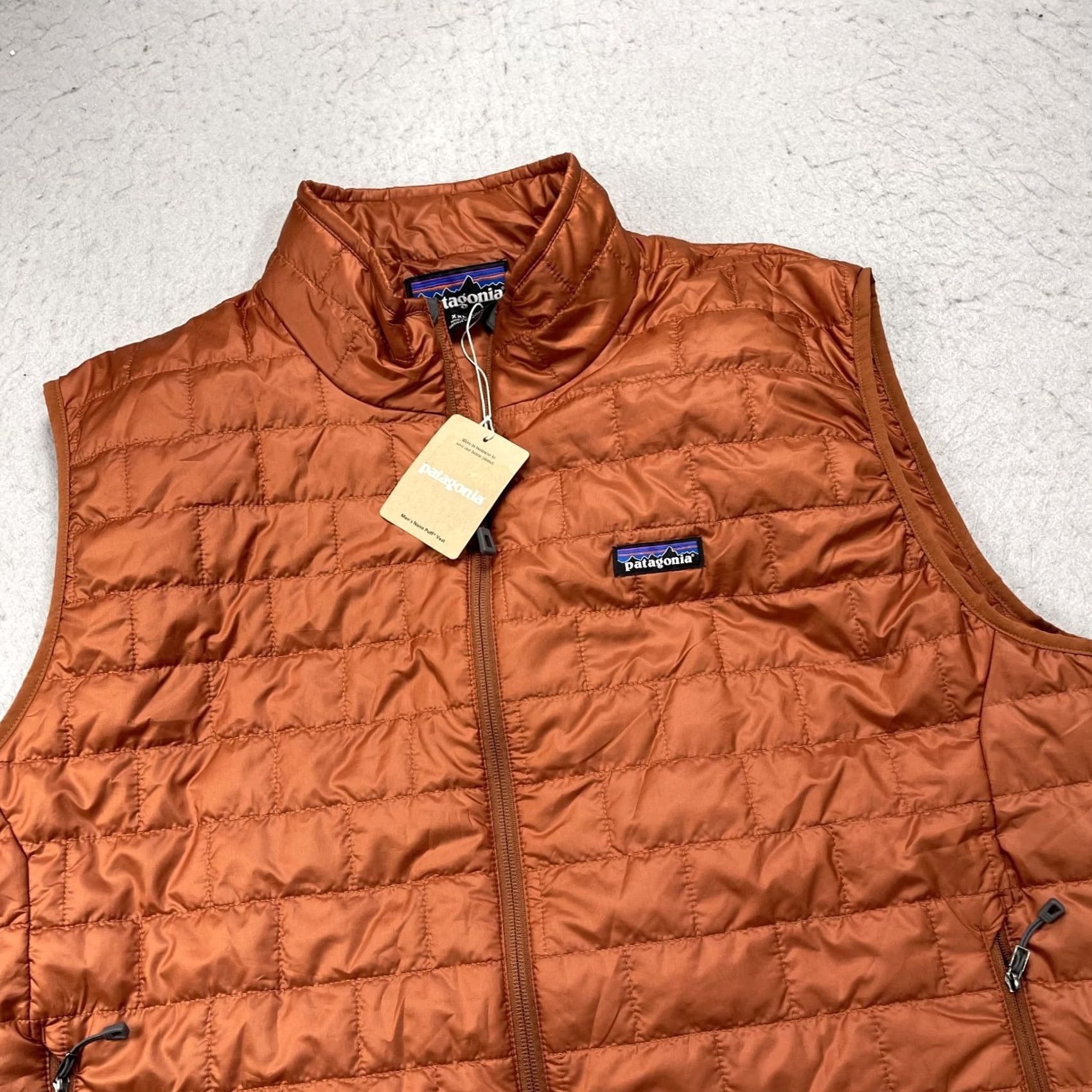 Patagonia Patagonia Nano Puff Vest Mens 2XL Orange Polyester Full Zip Hiking Outdoor NWT Budgesl Logo Size US XXL / EU 58 / 5 - 3 Thumbnail