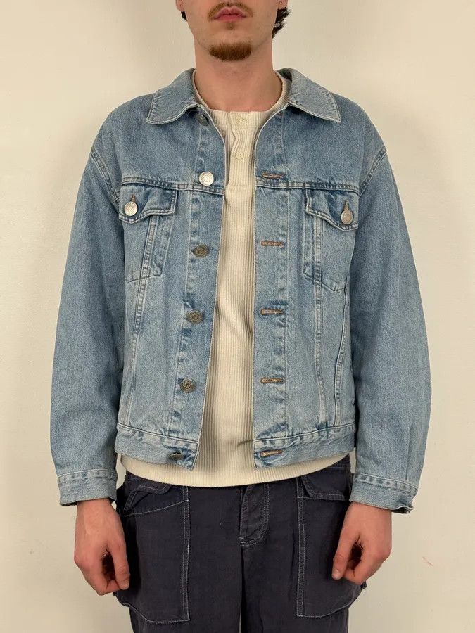 Armani 1990s Armani Relaxed Denim Worker Jacket Size US M / EU 48-50 / 2 - 2 Thumbnail