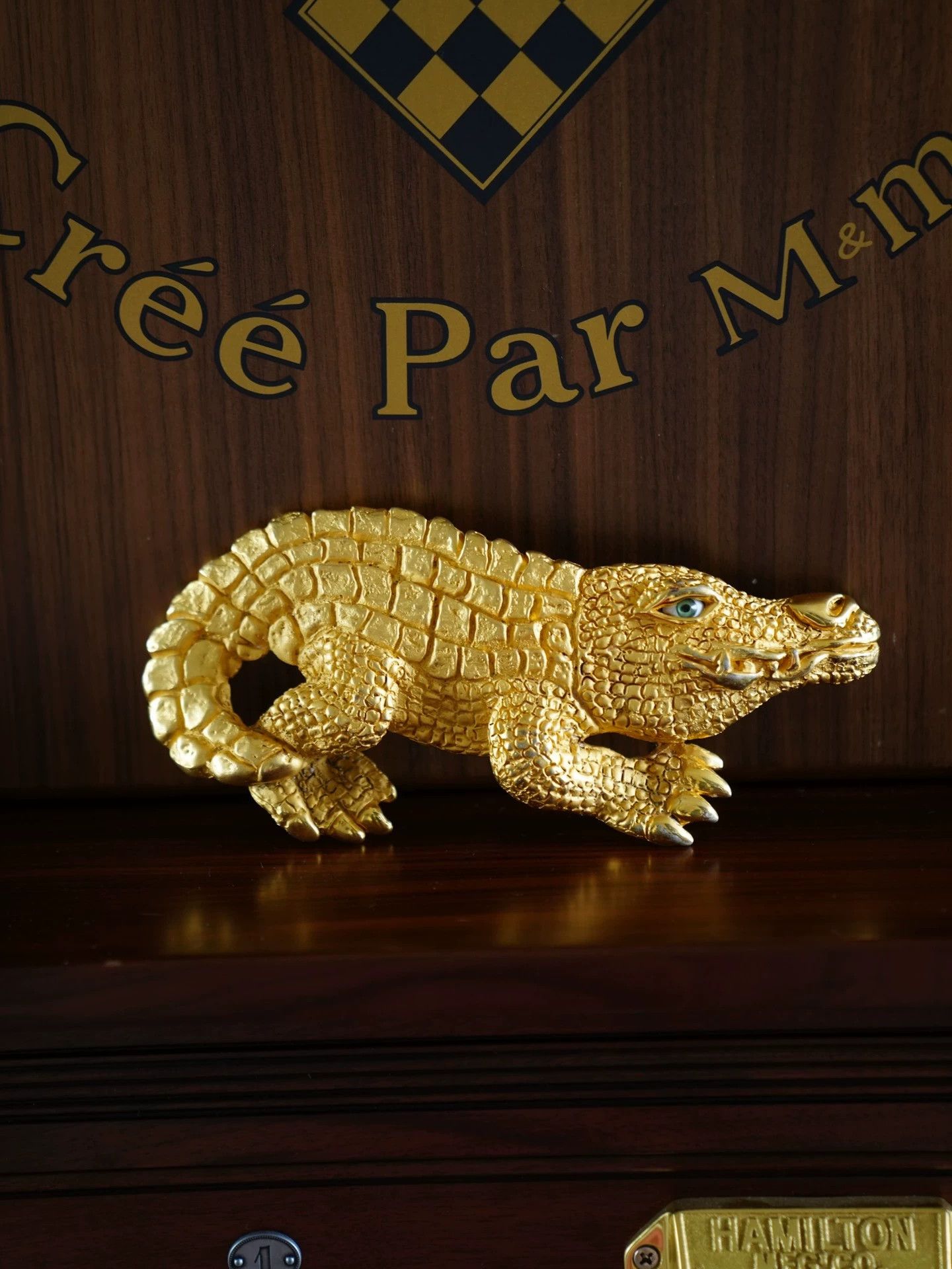 Other Margarita Barrera Vintage 24k Gold Croc Belt Buckle 1990s Size ONE SIZE - 2 Thumbnail