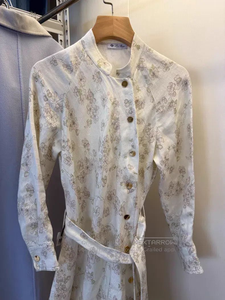 Loro Piana Loro Piana Gentle National Style Floral Linen Dress Size XS / US 0-2 / IT 36-38 - 5 Thumbnail