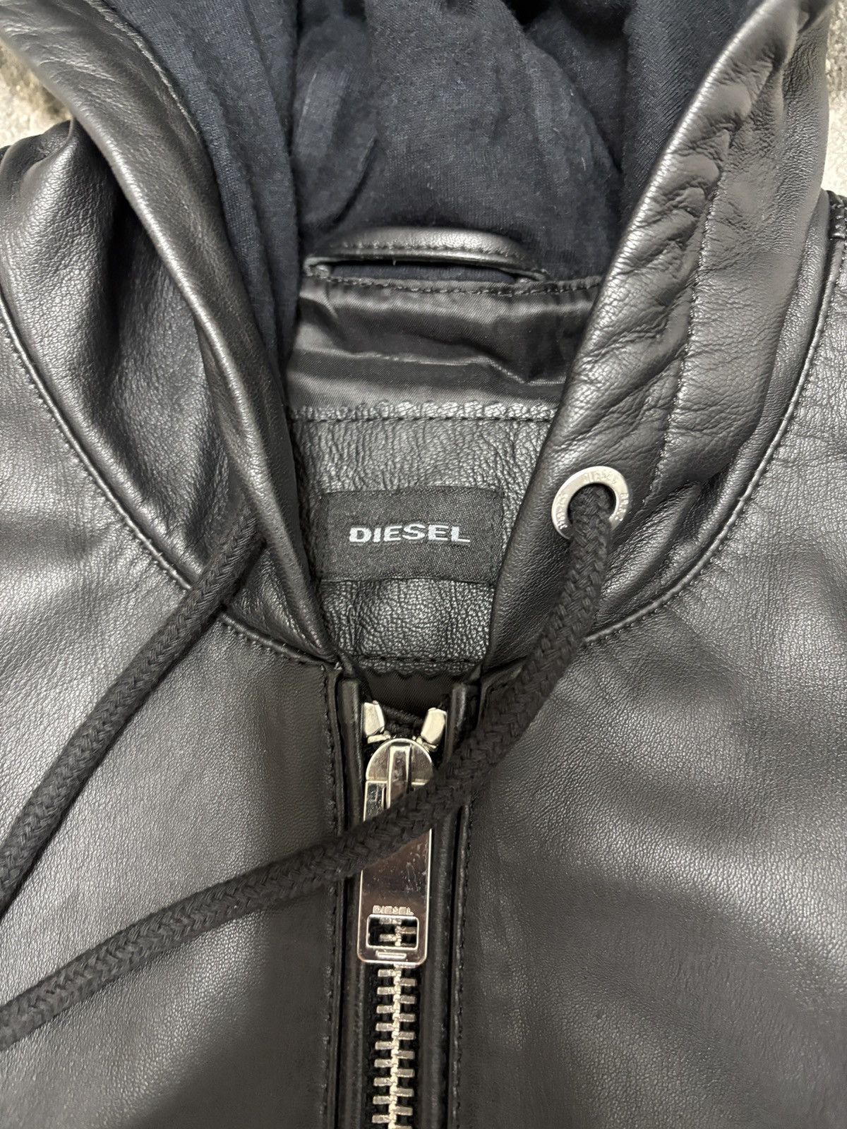 Diesel Diesel real leather Zip hoodie RARE S Size US S / EU 44-46 / 1 - 4 Thumbnail