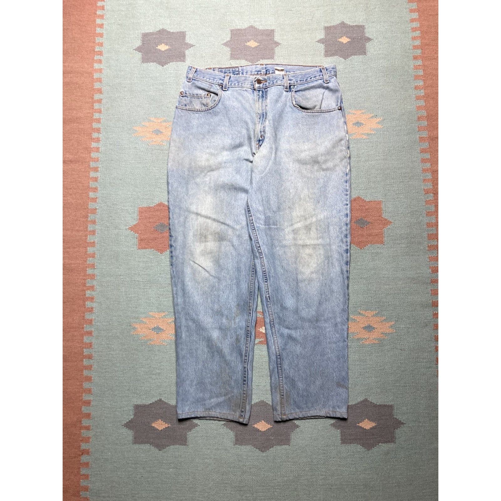 Levi's VINTAGE Levi’s 545 Jeans Baggy Light Wash 90s Y2K Silver Tab 36x30 Mens Jeans Size US 36 / EU 52 - 5 Thumbnail