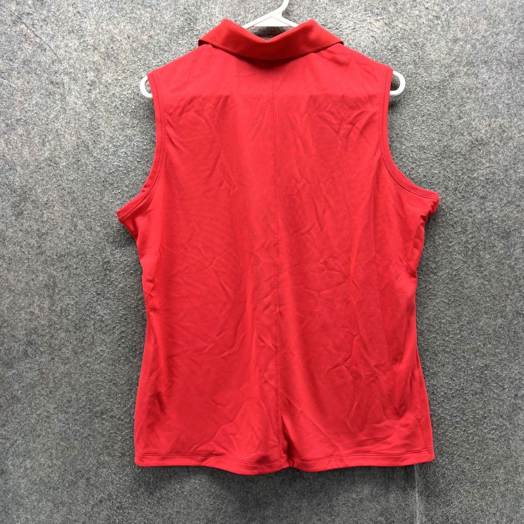Nike Nike Golf Dri-FIT Polo Shirt Womens XL Red Sleeveless Golf Top 508293-694 Size XL / US 12-14 / IT 48-50 - 2 Thumbnail