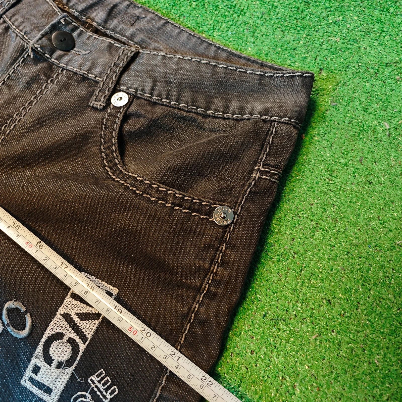 Other Kosmo Lupo Jeans Mens 30 Straight embroidered drip y2k Size US 30 / EU 46 - 13 Thumbnail