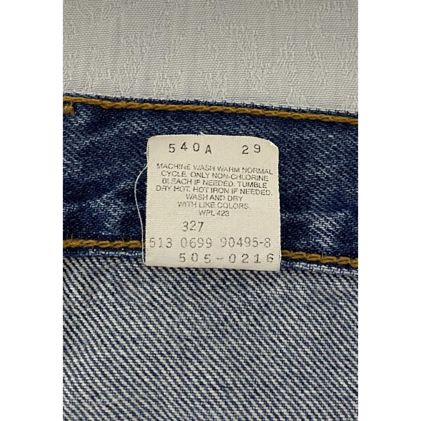 Levi's VINTAGE Levi's 505 Jeans Mens 34x30 Regular Fit Straight Red Tab 90s USA Denim Blue Cotton 5-Pocket Mens Size US 34 / EU 50 - 5 Thumbnail