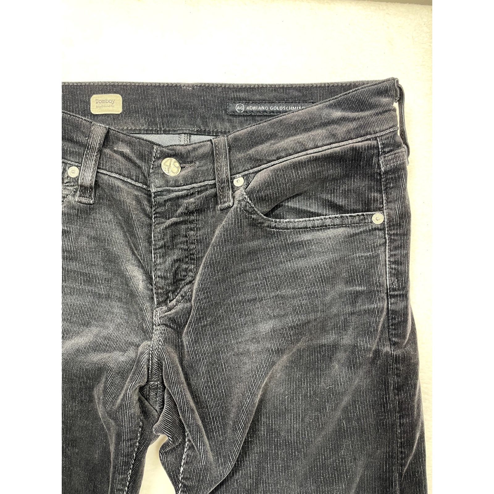 Other Adriano Goldschmied Women’s Size 29R Black Corduroy Jeans Size 29" - 3 Thumbnail