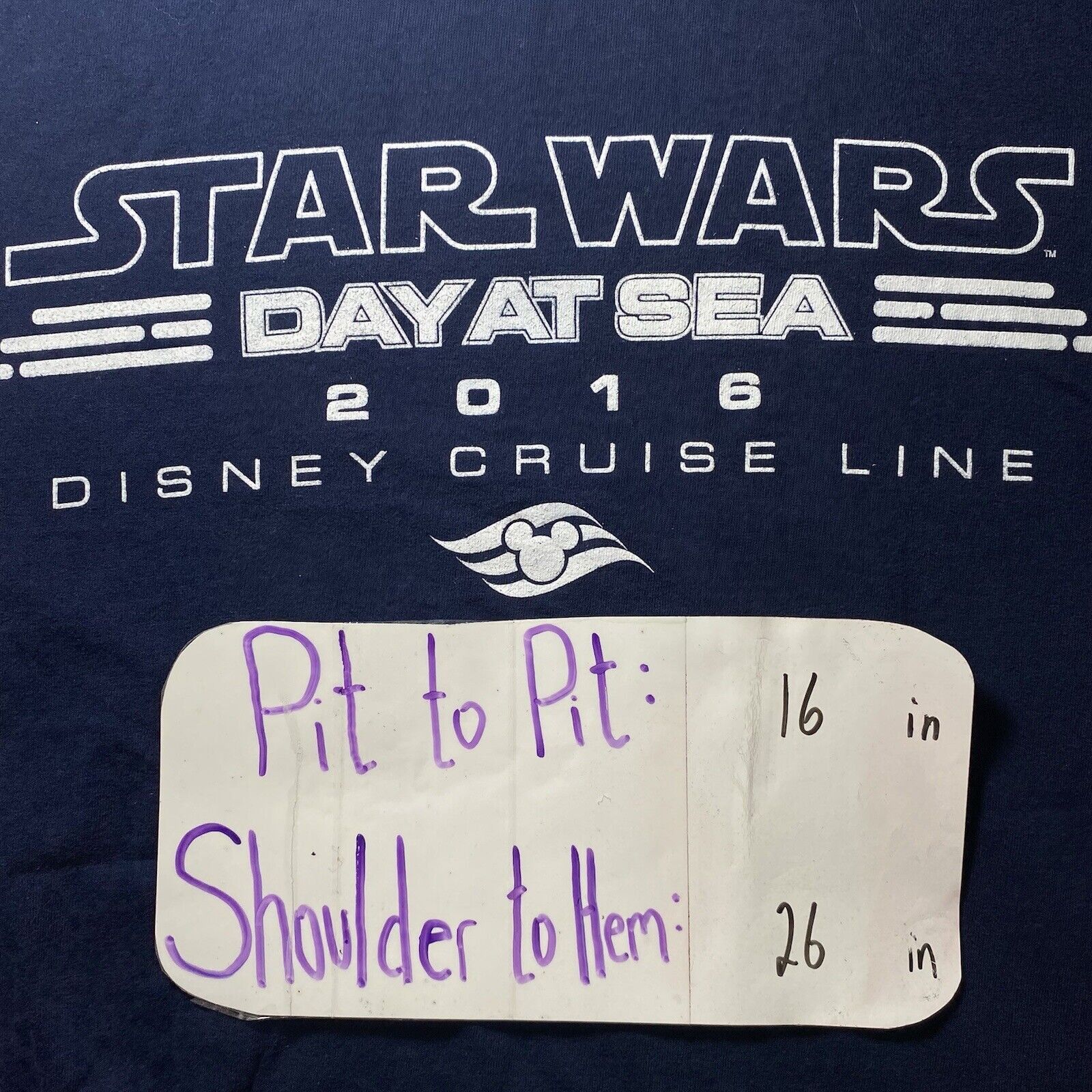 Disney Disney Cruise Line Star Wars Day '16 Small Graphic T Shirt Size US S / EU 44-46 / 1 - 9 Thumbnail