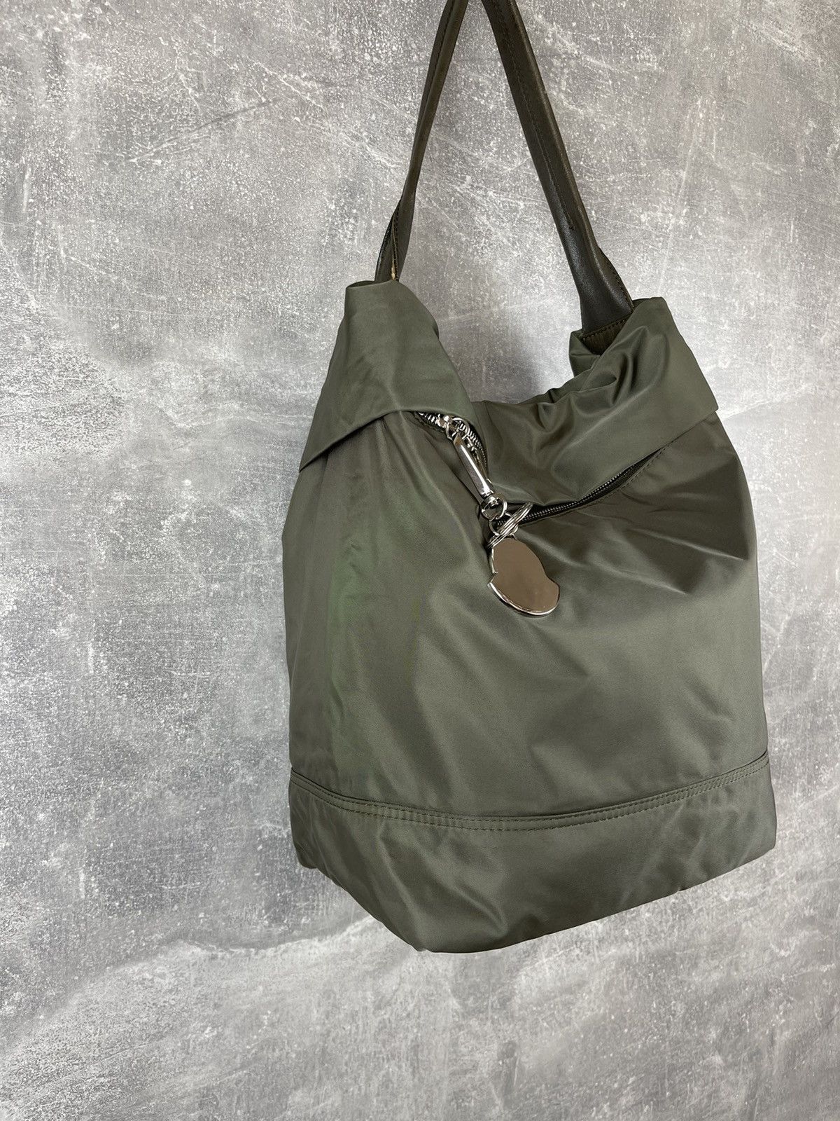Moncler × Vintage Moncler "à Porter" Green Nylon Convertible Backpack Tote Bag Size ONE SIZE - 8 Thumbnail