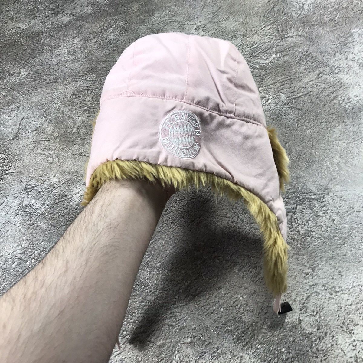 Vintage Vintage 90s Mohair Beanie Pink Fuzzy Ear Flap Grunge Slim OS Size ONE SIZE - 4 Thumbnail