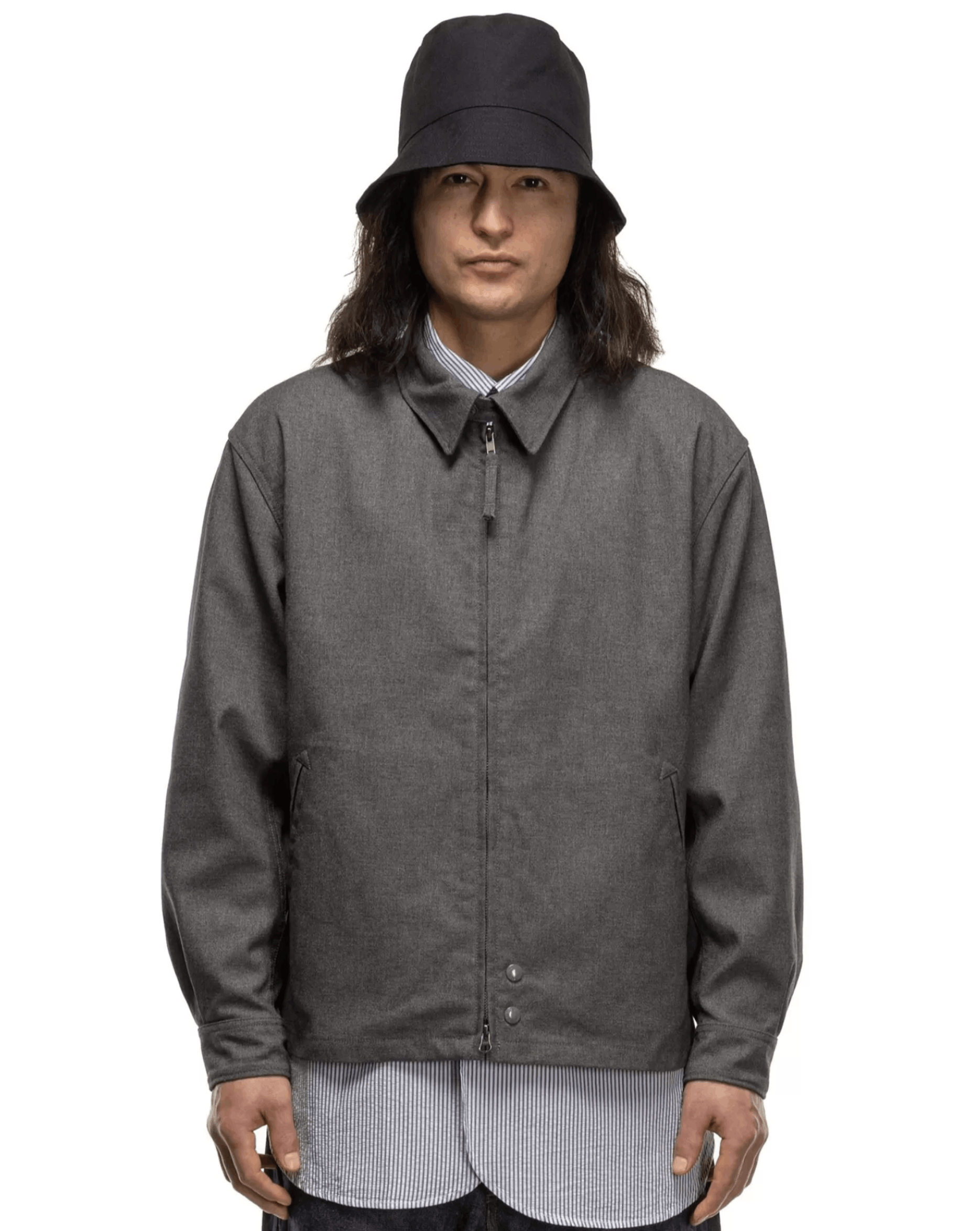 Engineered Garments ENGINEERED GARMENTS CLAIGTON JACKET PC HOPSACK GREY - M Size US M / EU 48-50 / 2 - 7 Thumbnail