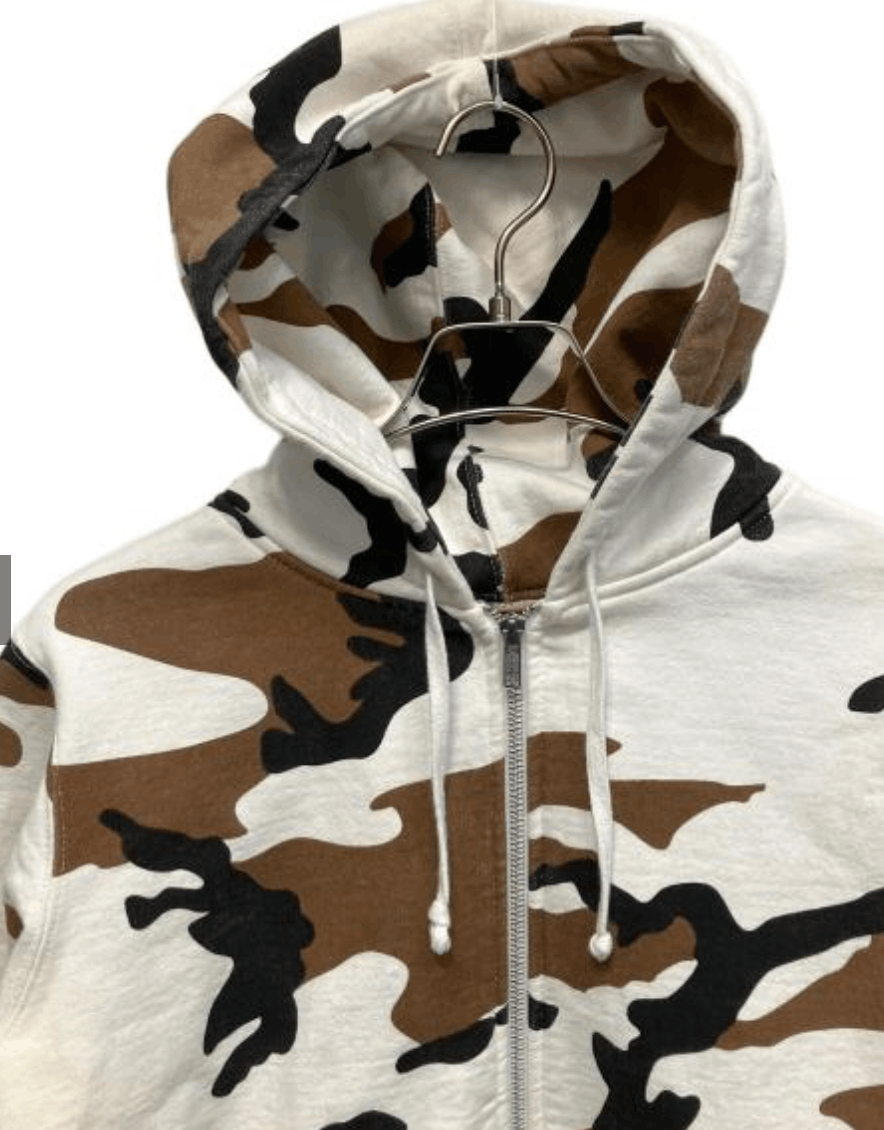 Supreme Supreme Rib Logo Zip Up Sweat Brown Camo 16AW Size US S / EU 44-46 / 1 - 4 Thumbnail