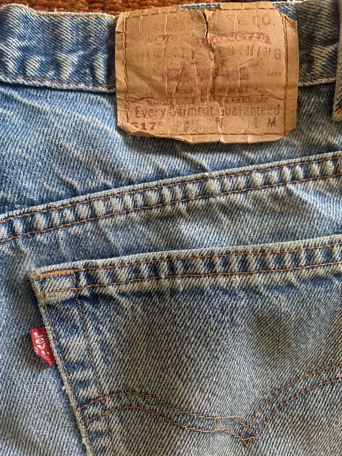Levi's Vintage 80s Levi’s 517 patchwork denim Size US 29 - 6 Thumbnail