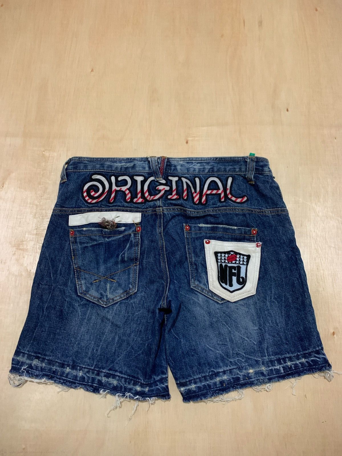 Hysteric Glamour × Japanese Brand × NFL Y2k Original NFL Short Jeans Size US 35 - 1 Thumbnail