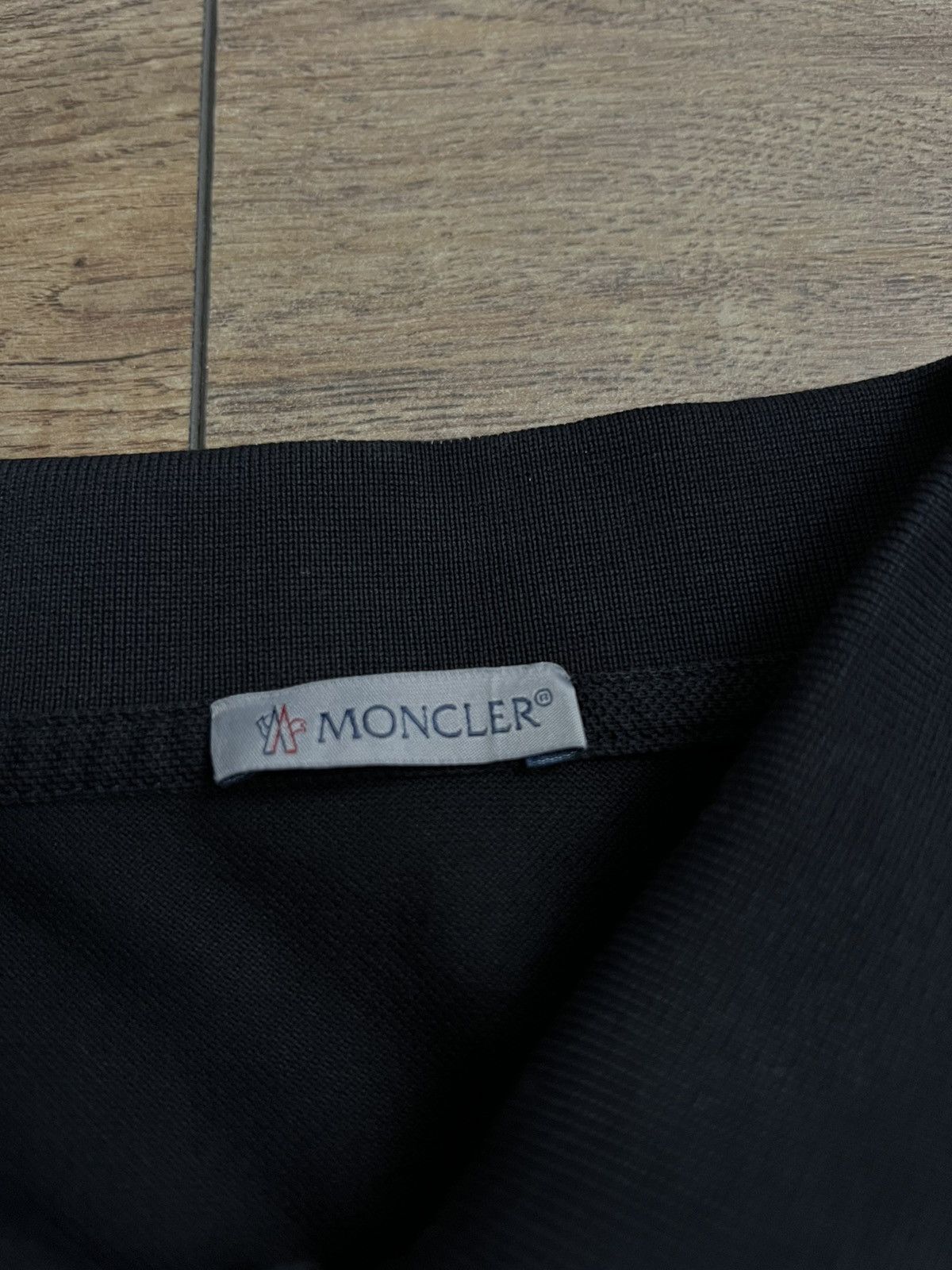 Moncler Moncler SS Dark Blue Polo Size US L / EU 52-54 / 3 - 6 Thumbnail