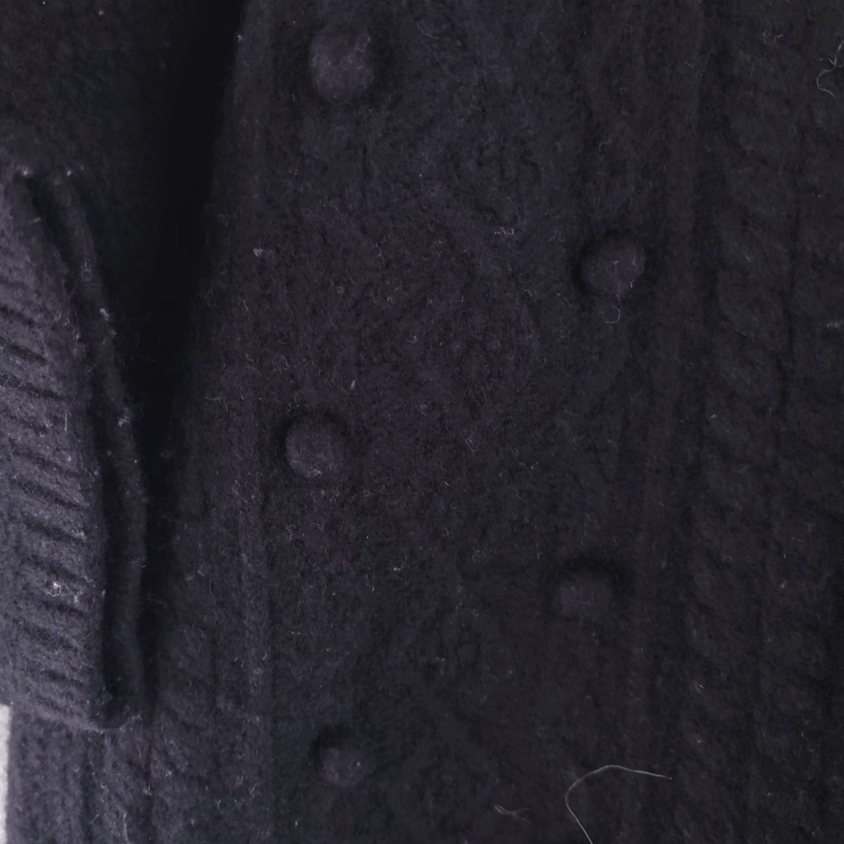 Lacoste Lacoste Sweater Womens Small Black Wool Knit Cardigan S Wool Black Womens Small CardiganSweater Size S / US 4 / IT 40 - 3 Thumbnail
