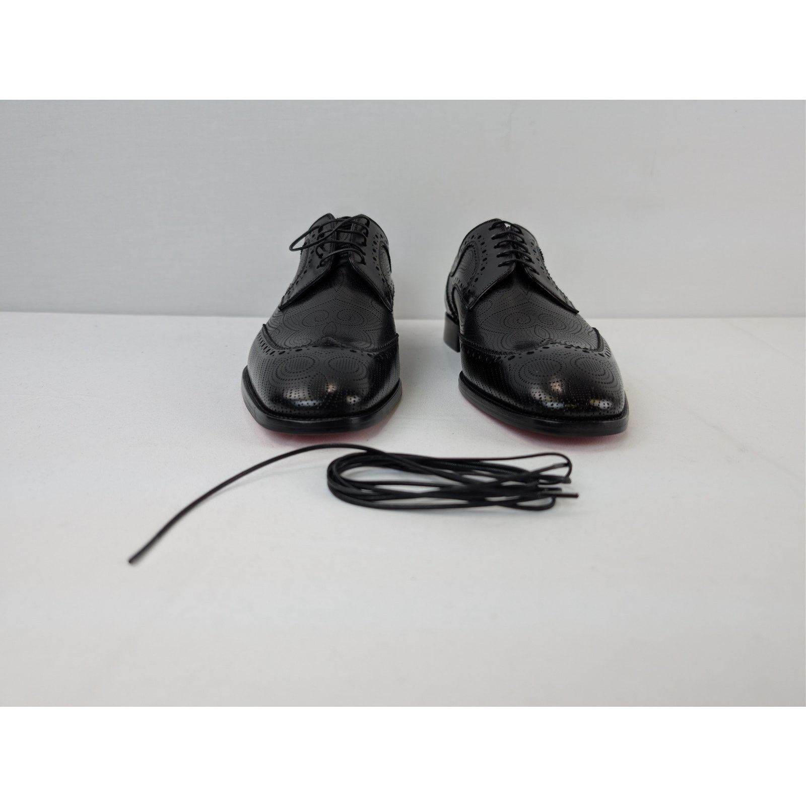 Christian Louboutin o1rshd1 Grave black calf leather derby shoe Boots in Black Size US 8 / EU 41 - 9 Thumbnail