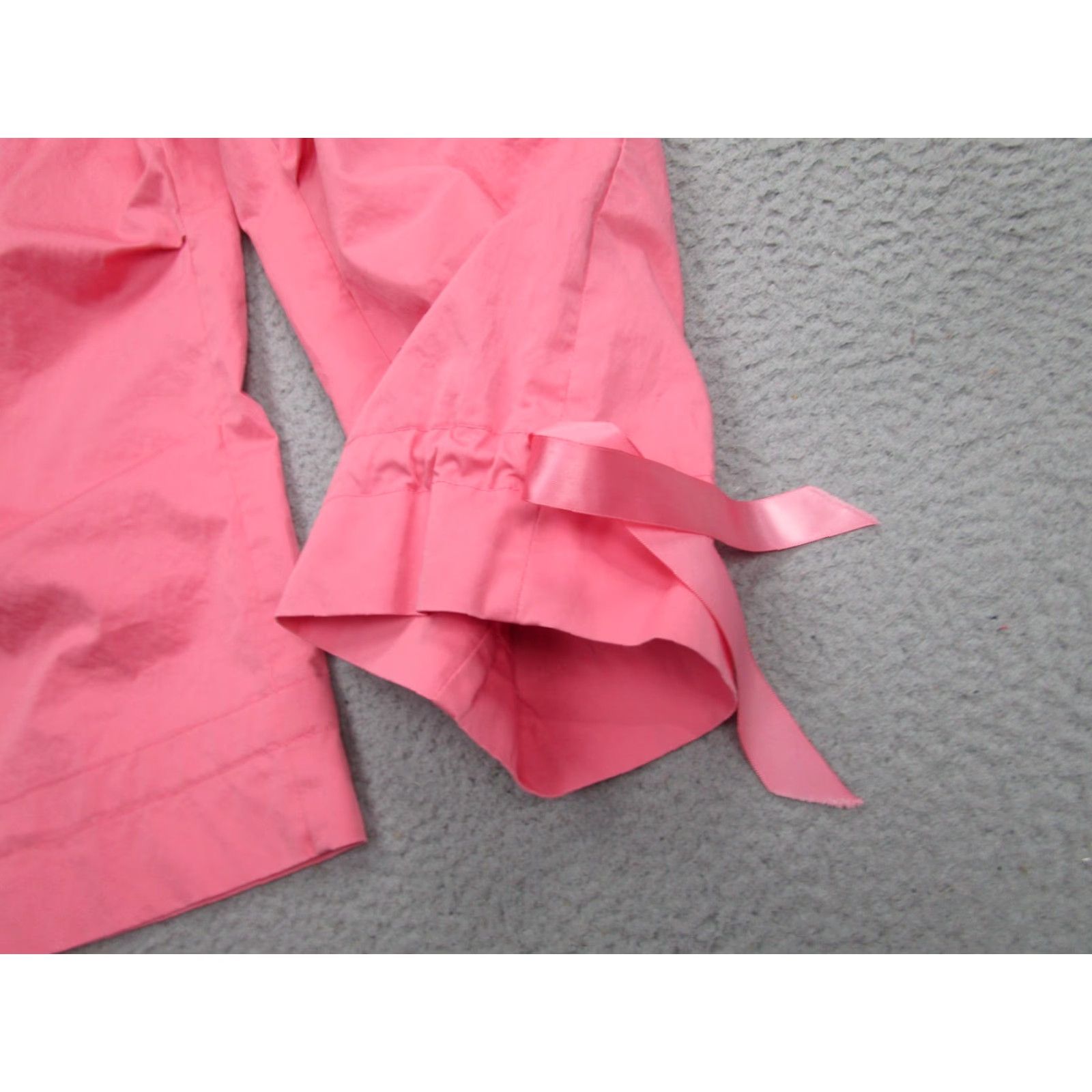 Trina Turk Trina Turk Pants Womens 12 Pink Cropped Capri Ribbon Tie Hem Casual Made USA Size 34" / US 12 / IT 48 - 3 Thumbnail