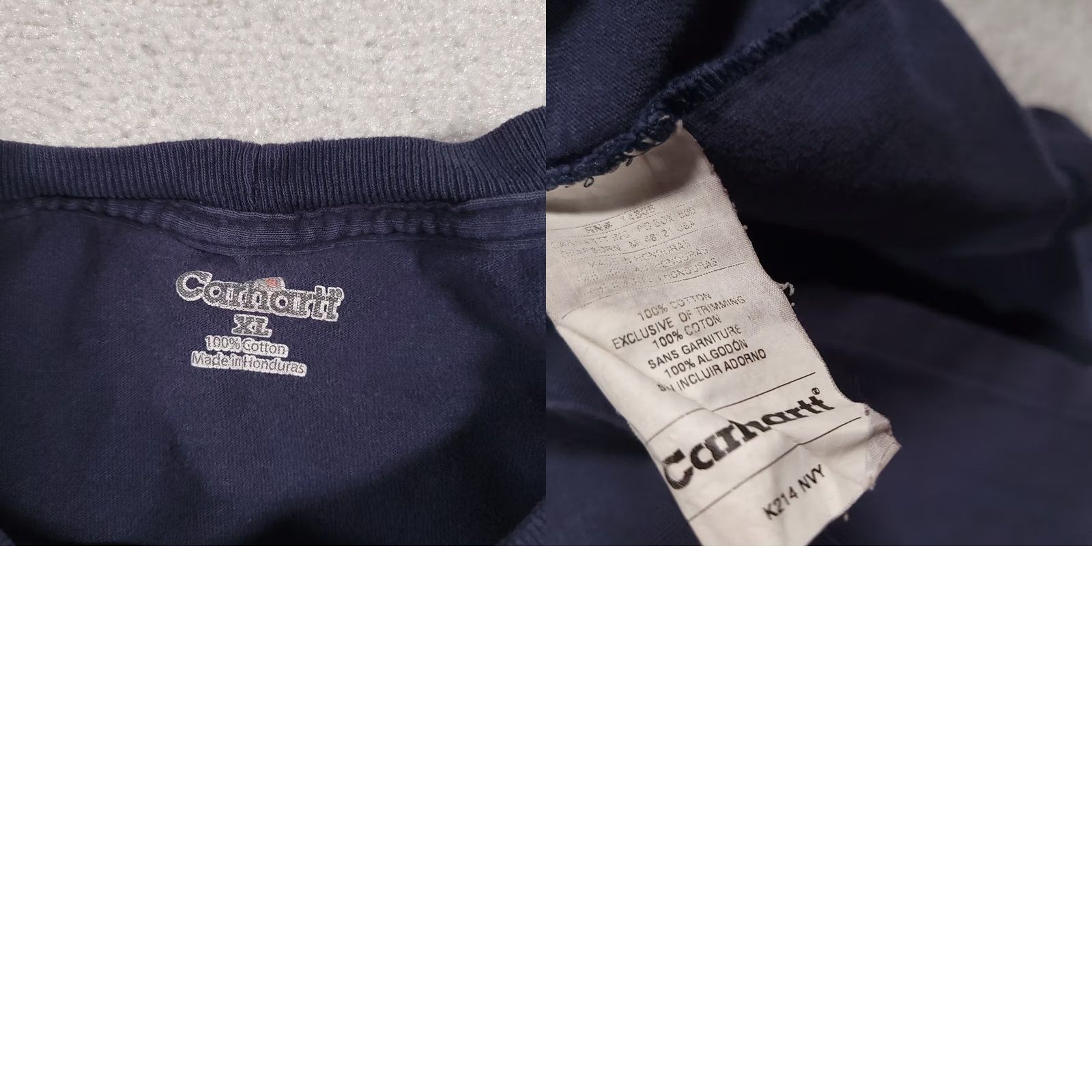 Carhartt VINTAGE Carhartt Long Sleeve Workwear T Shirt Mens XL Blue Graphic Grunge Size US XL / EU 56 / 4 - 10 Thumbnail