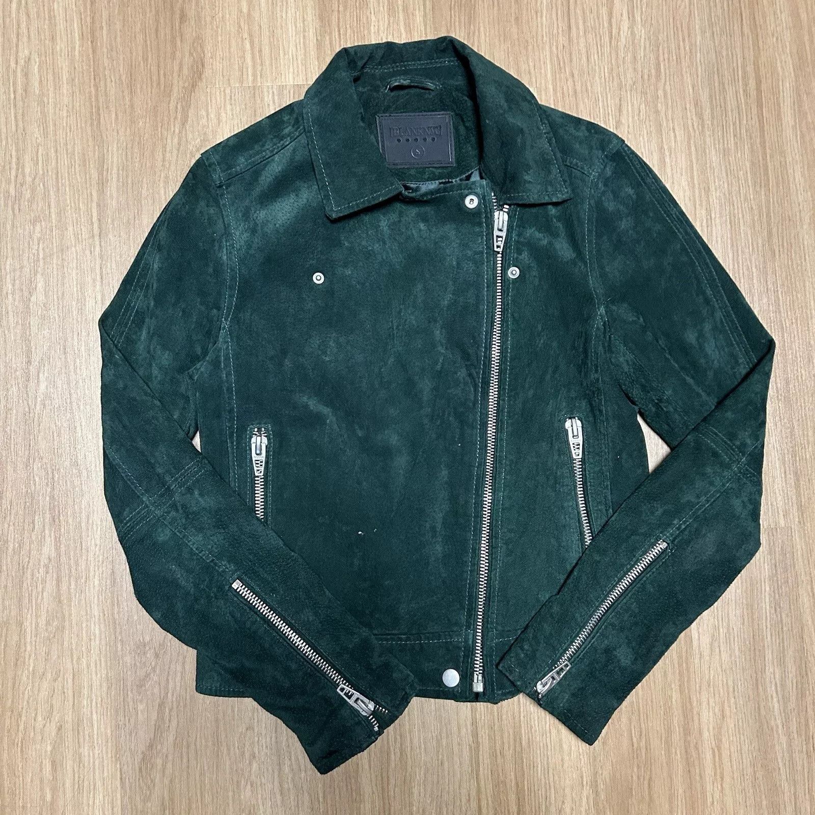 BLANKNYC BLANKNYC Cropped Suede LEATHER Motorcycle Size S / US 4 / IT 40 - 1 Thumbnail