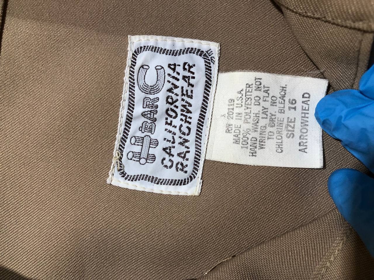Vintage Vintage 70's H Bar C Embroidery Cowboy Western Shirt Size XXL / US 16-18 / IT 52-54 - 2 Thumbnail