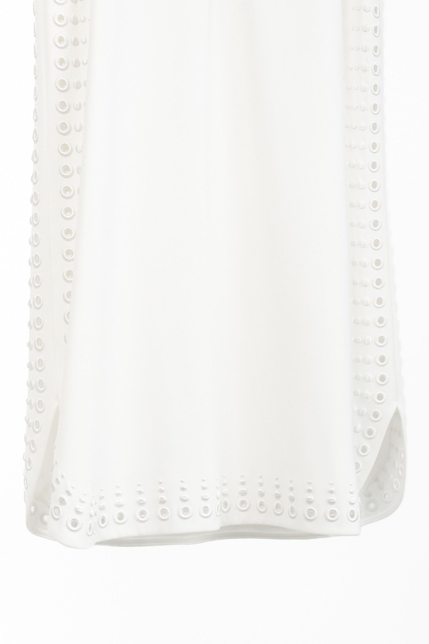 Derek Lam 10 Crosby Derek Lam 10 Crosby White Crepe Grommet Laces Mini Dress Size M / US 6-8 / IT 42-44 - 7 Thumbnail