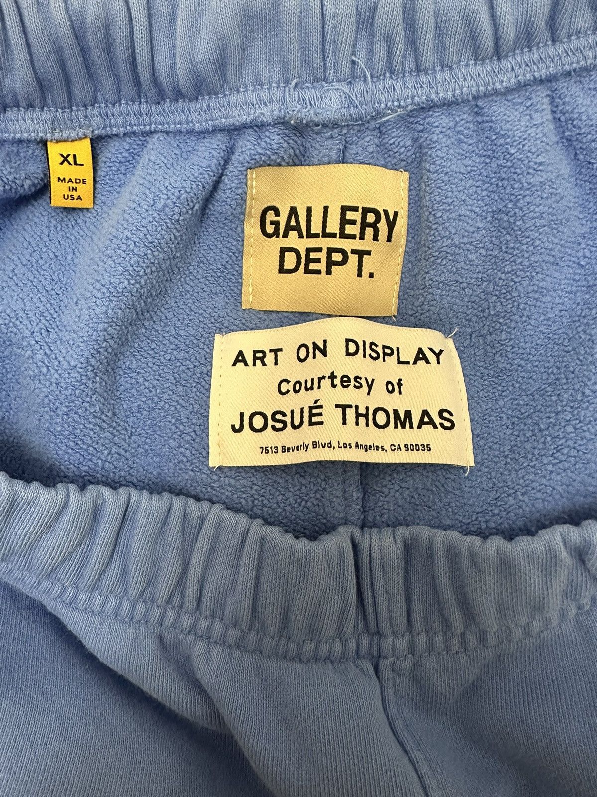 Gallery Dept. Gallery Department GD Logo Flare Sweatpants Royal Blue Size US 39 - 3 Thumbnail