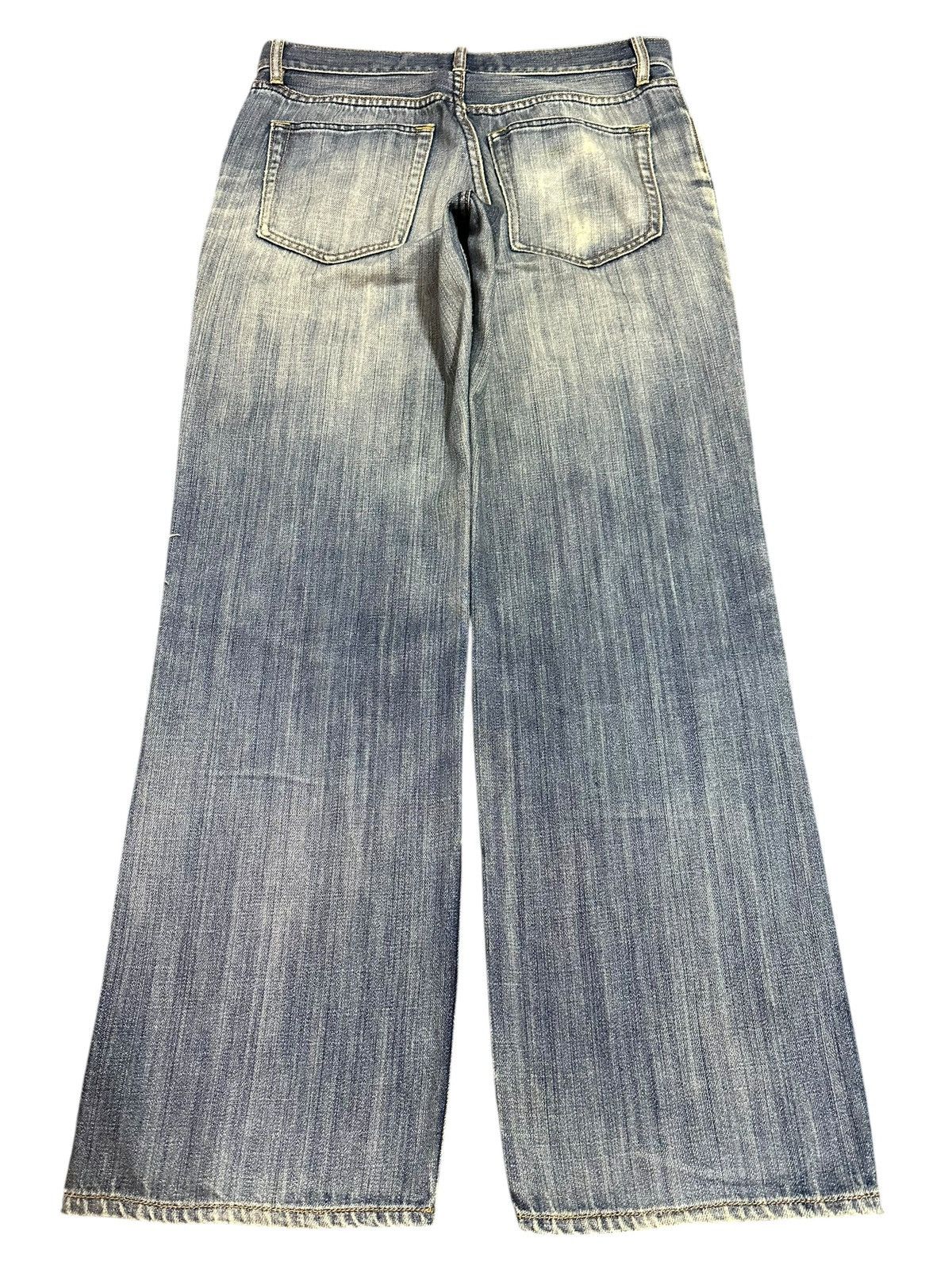 Gap Vintage Gap Blue Faded Wash Distressed Style Baggy Jeans Size US 32 / EU 48 - 2 Thumbnail