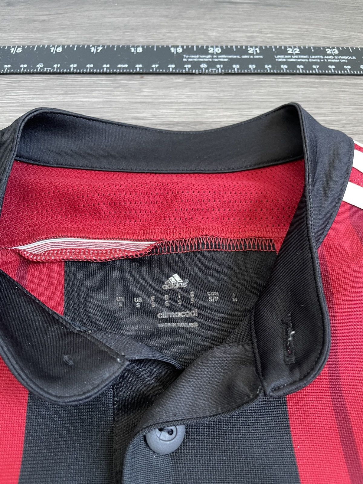 Adidas Y2K Adidas “AC Milan” Soccer Jersey (Sz.S) Size US S / EU 44-46 / 1 - 3 Thumbnail