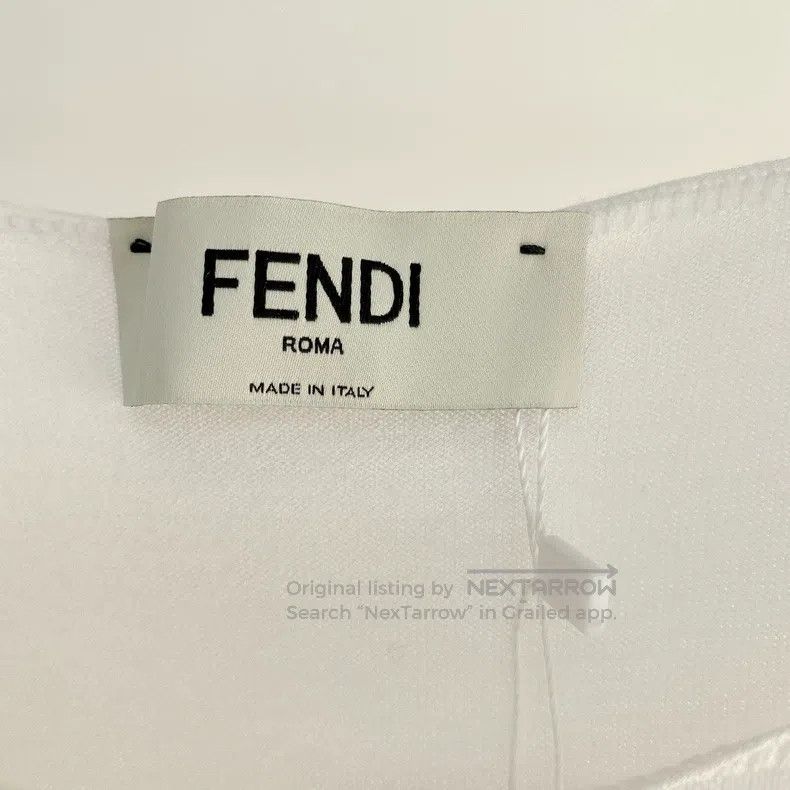 Fendi Fendi White knitted suspender dress Size M / US 6-8 / IT 42-44 - 4 Thumbnail