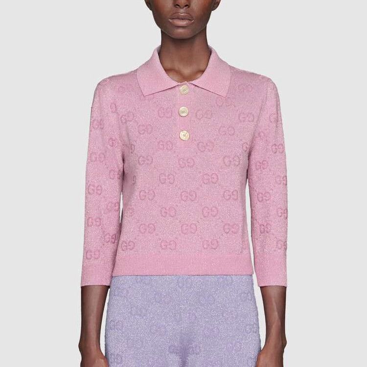 Gucci Gucci SS20 GG Shiny Wool Short Polo Shirt Size S / US 4 / IT 40 - 1 Thumbnail