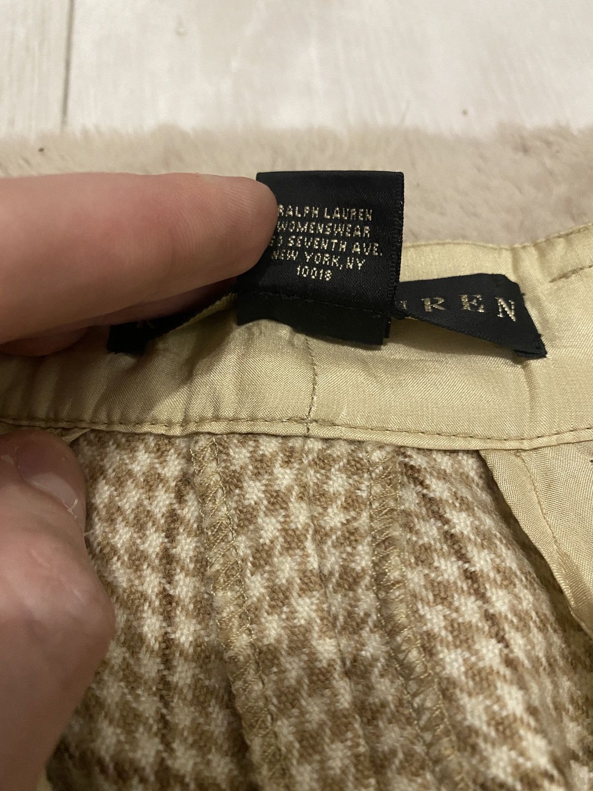 Ralph Lauren Black Label × Vintage Bell-bottom women wool Ralph lauren Black label trousers Size 32" / US 10 / IT 46 - 3 Thumbnail
