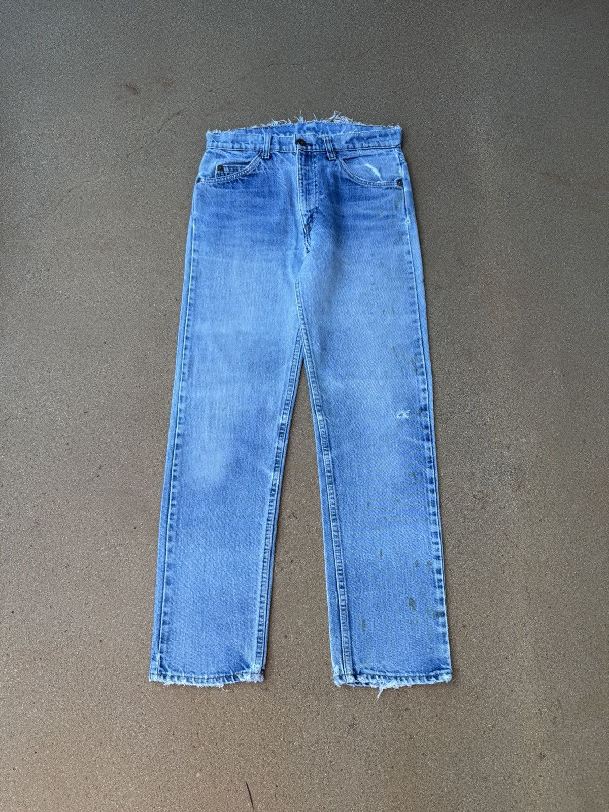Levi's Vtg 80s Levi’s 505 Orange Tab Faded Jeans Denim Size 29x29 Size US 29 - 1 Thumbnail