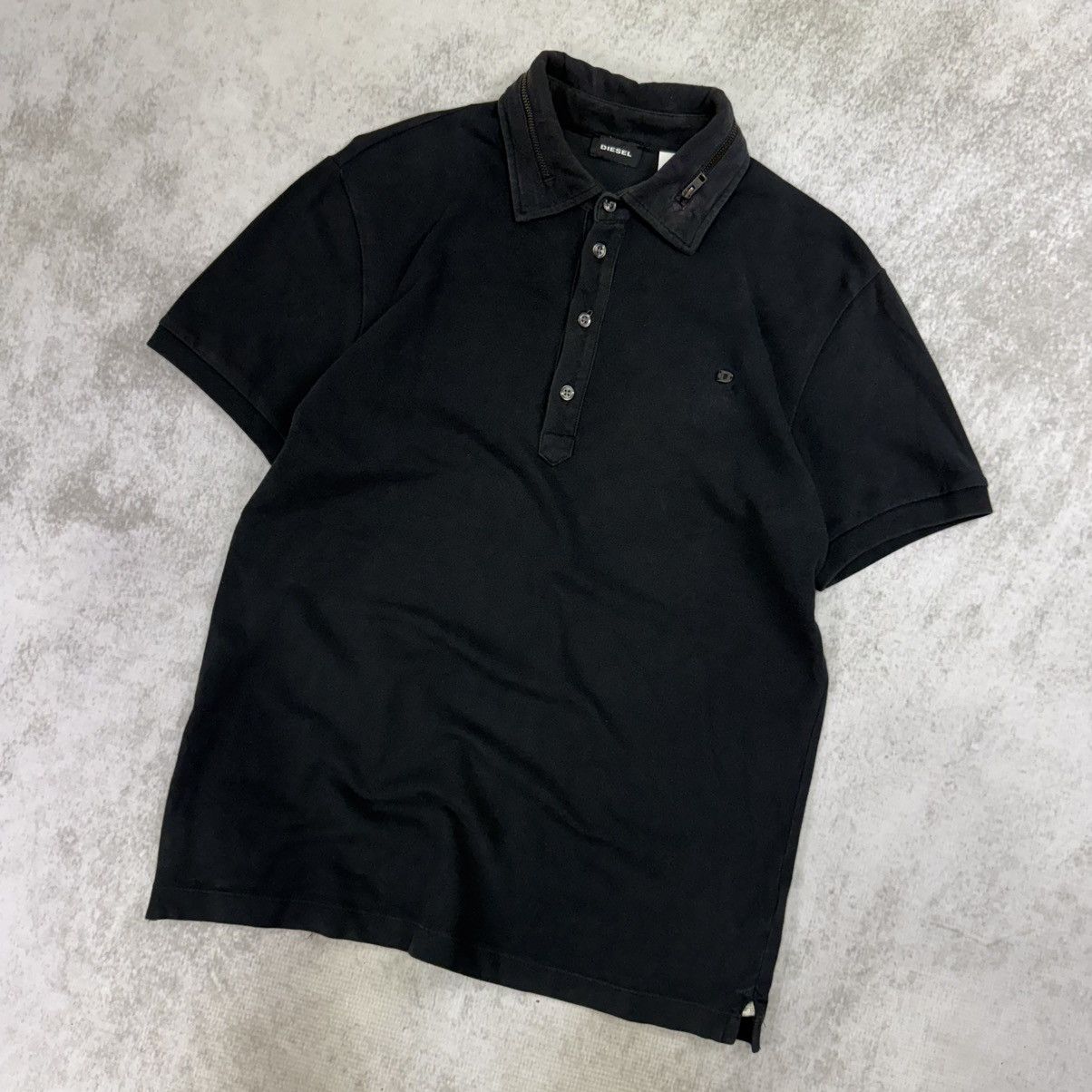 Diesel Diesel black zip poloshirt Size US M / EU 48-50 / 2 - 2 Thumbnail