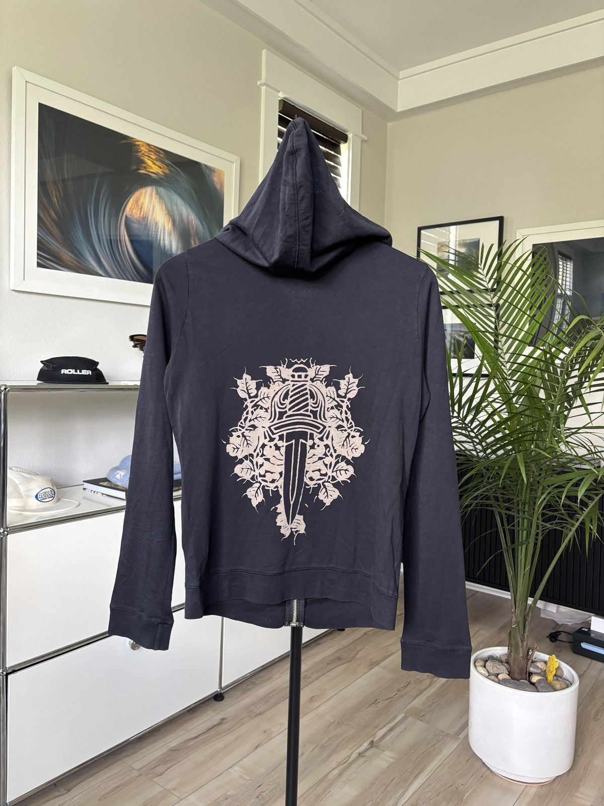 Chrome Hearts CHROME HEARTS THIN DAGGER ZIP HOODIE Size US XXS / EU 40 - 1 Thumbnail